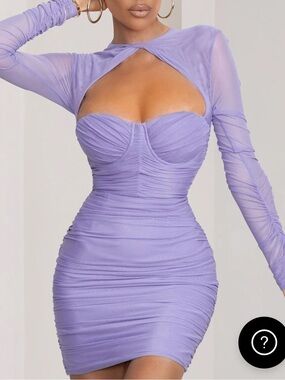Club London, corset dress, purple, US 4, UK 8